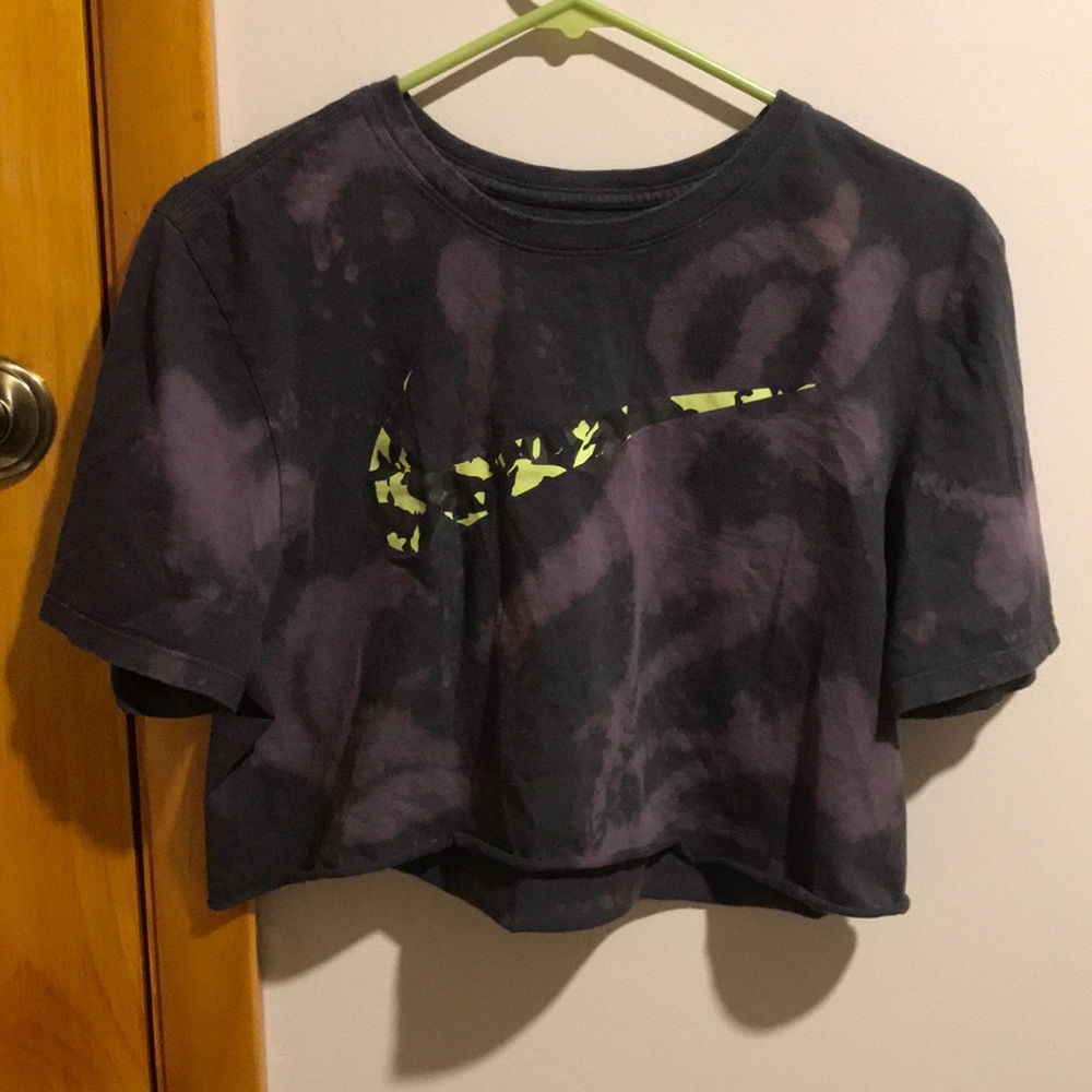 Nike acid wash crop top